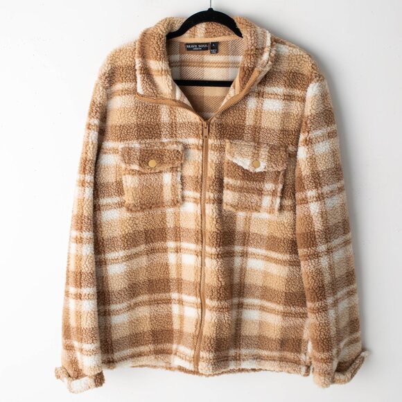 Brave Soul London Women's Large Sherpa Jacket - Picture 2 of 10